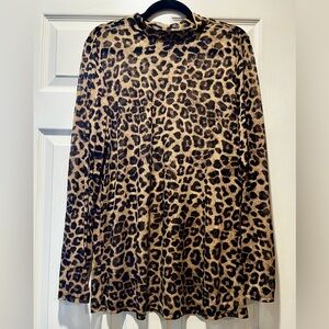 Torrid Leopard Mesh Top
